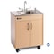 Ozark River Mfg Lil' Premier Maple Child Height Hot & Cold Water Portable Sink w/Stainless Top CHSTM-SS-SS1N - alternate 1